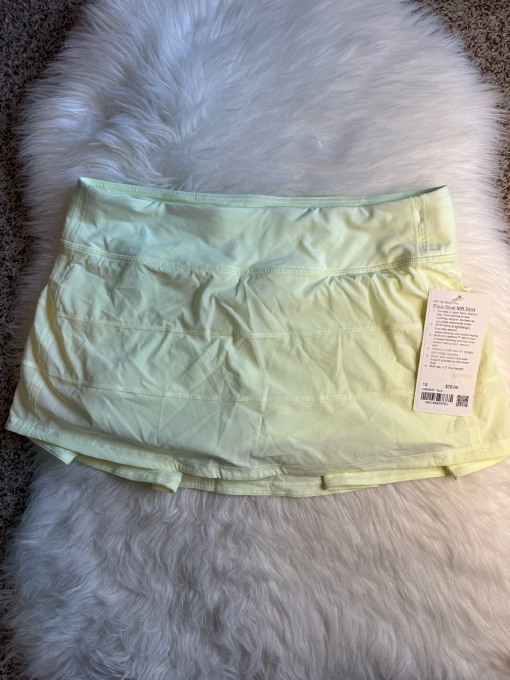 Lululemon Pace Rival Mid-Rise Skirt ELIX NWT Size 10